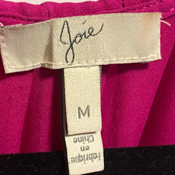 Magenta Pink Joie Spaghetti Strap Flowy & Sexy Silk Camisole - Picture 7 of 12